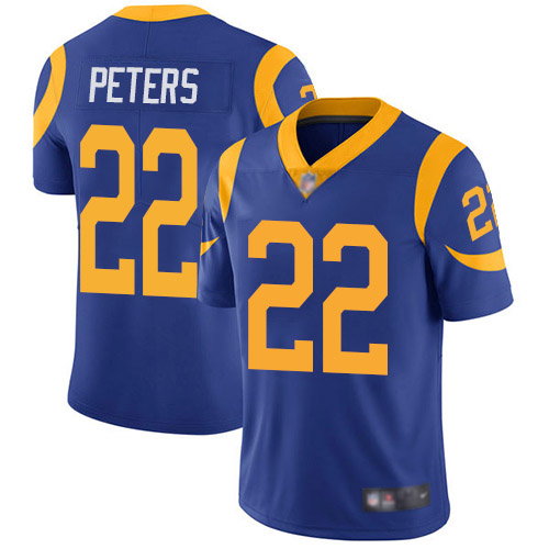 Los Angeles Rams Limited Royal Blue Men Marcus Peters Alternate Jersey NFL Football #22 Vapor Untouchable->women nfl jersey->Women Jersey